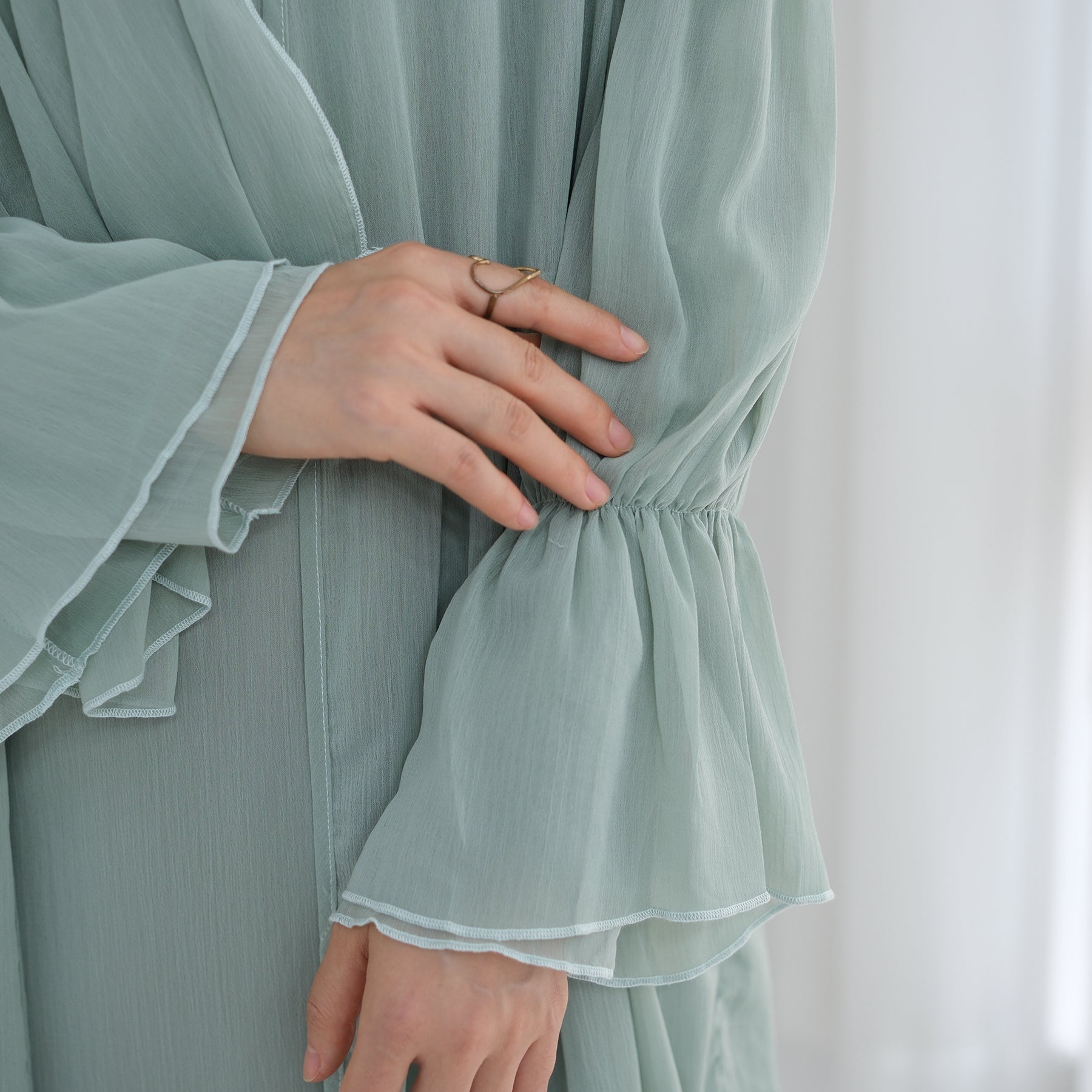 HAYAT Premium Chiffon Inner Dress - Mint