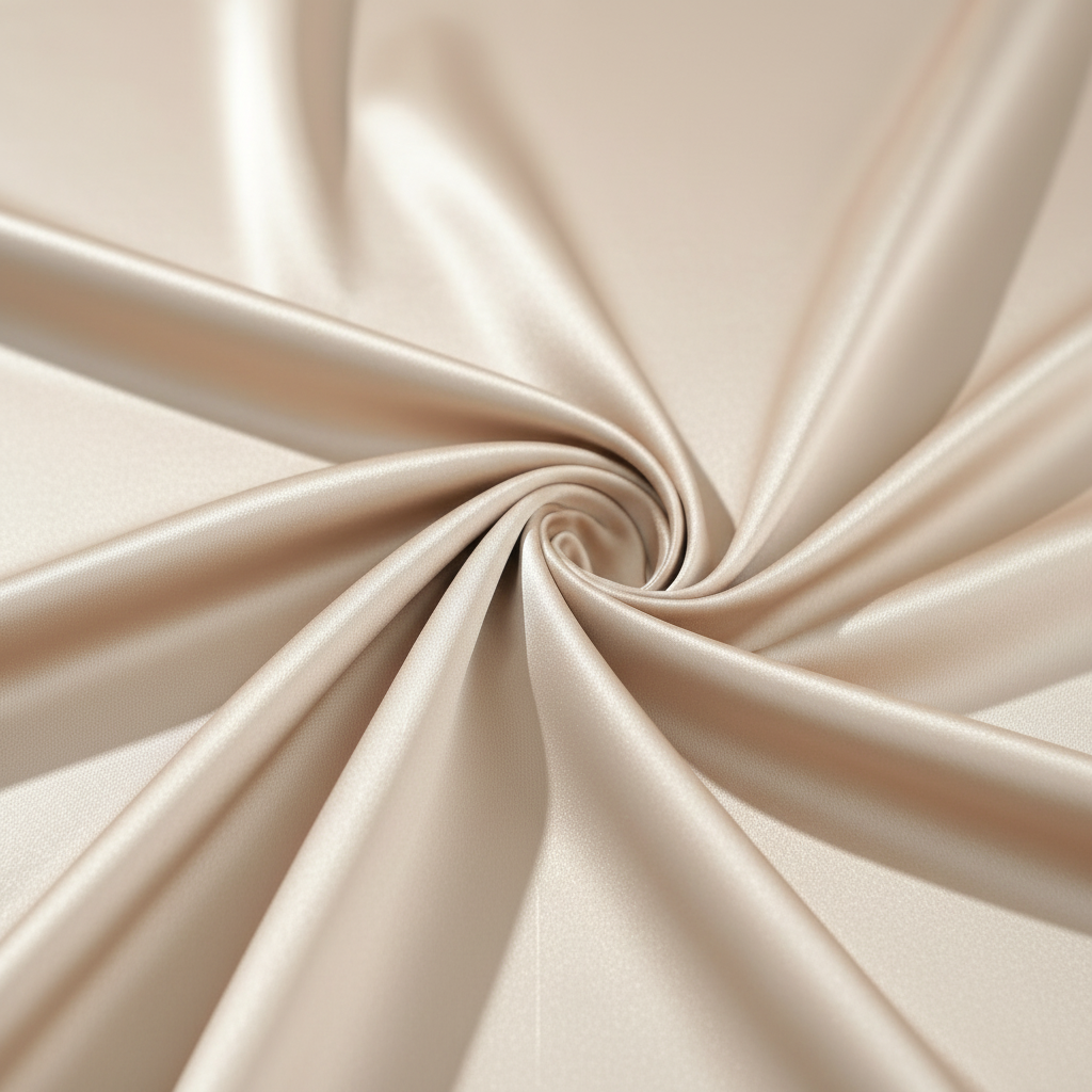 LIMITED EDITION - LUJAIN Premium Satin High-Neck Non-Sheer Embellished Waist Evening Dress - Pearl