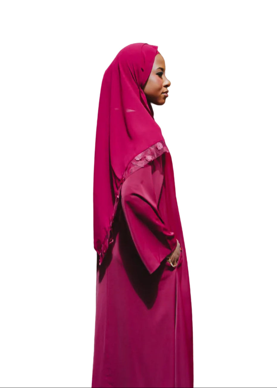 DEENA Nida Inner Dress With Pockets - Maroon